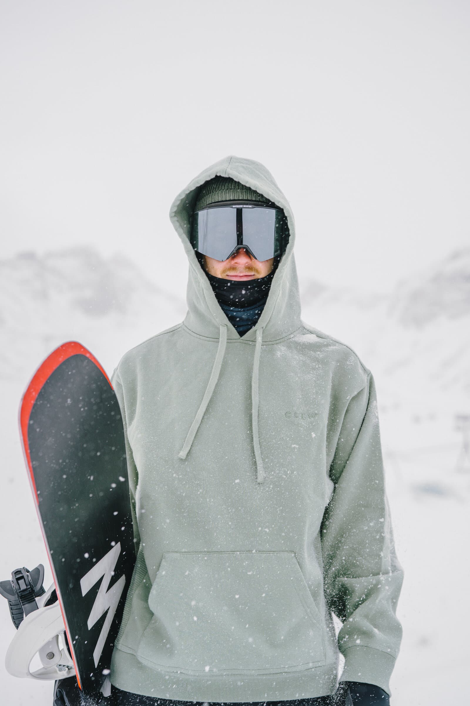 Rider in snow
